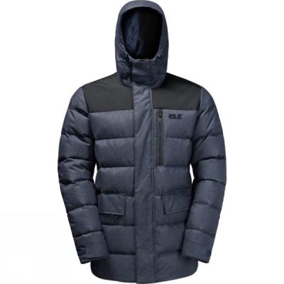 Chaquetas Jack Wolfskin Baffin Bay Hombre Azul Marino - Chile IMC375068